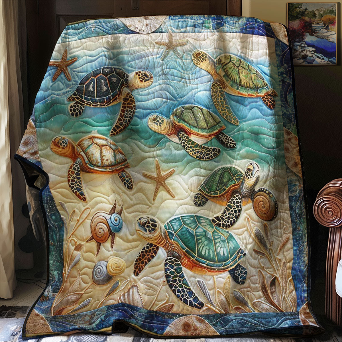 Turtle Tide Haven WN1408107CL Quilt