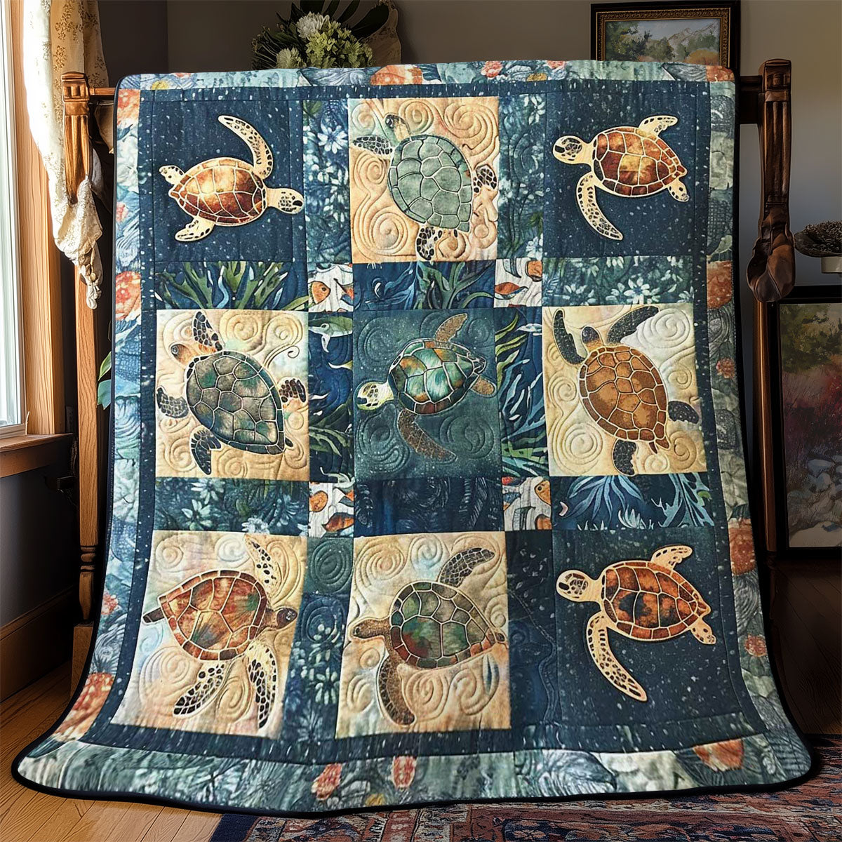 Turtle Tide WN2108067CL Quilt