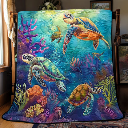 Turtle's Coral Cove WN2408122CL Quilt