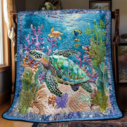 Turtle's Coral Kingdom WN2408116CL Quilt