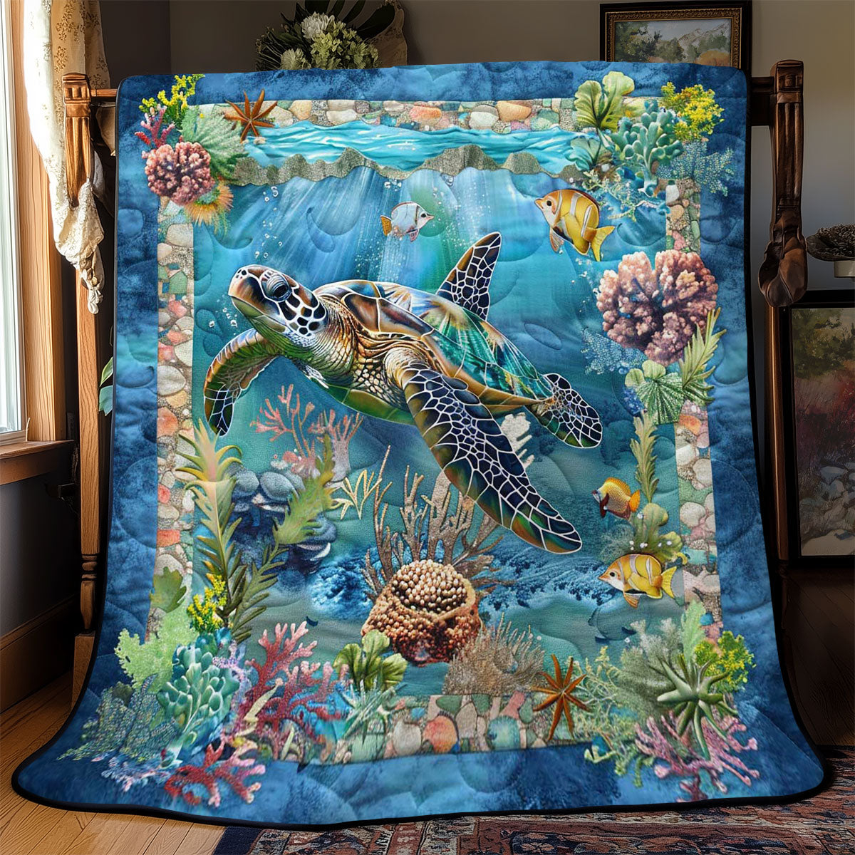 Turtle's Coral Reef Adventure WN2408093CL Quilt