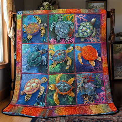 Turtle's Coral Reef Retreat WN2408127CL Quilt