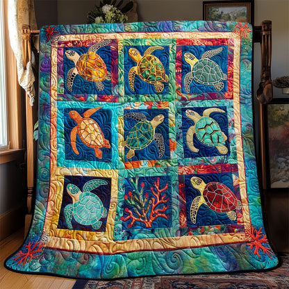 Turtle's Deep Sea Dreams WN2408123CL Quilt