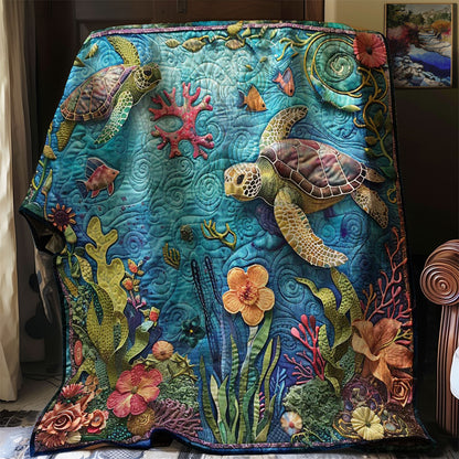 Turtle’s Ocean Embrace WN1008026CL Quilt