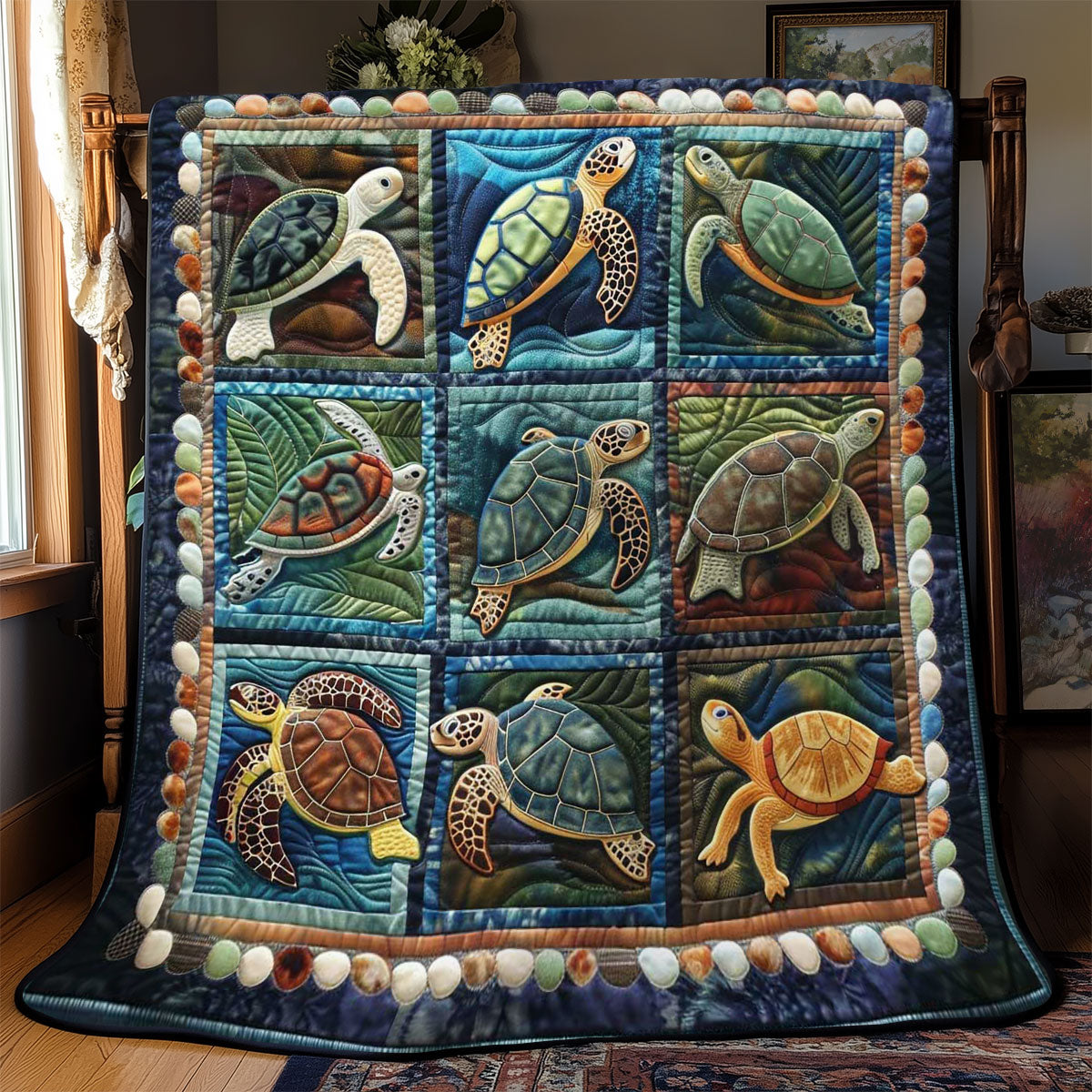 Turtle's Ocean Oasis WN2408104CL Quilt