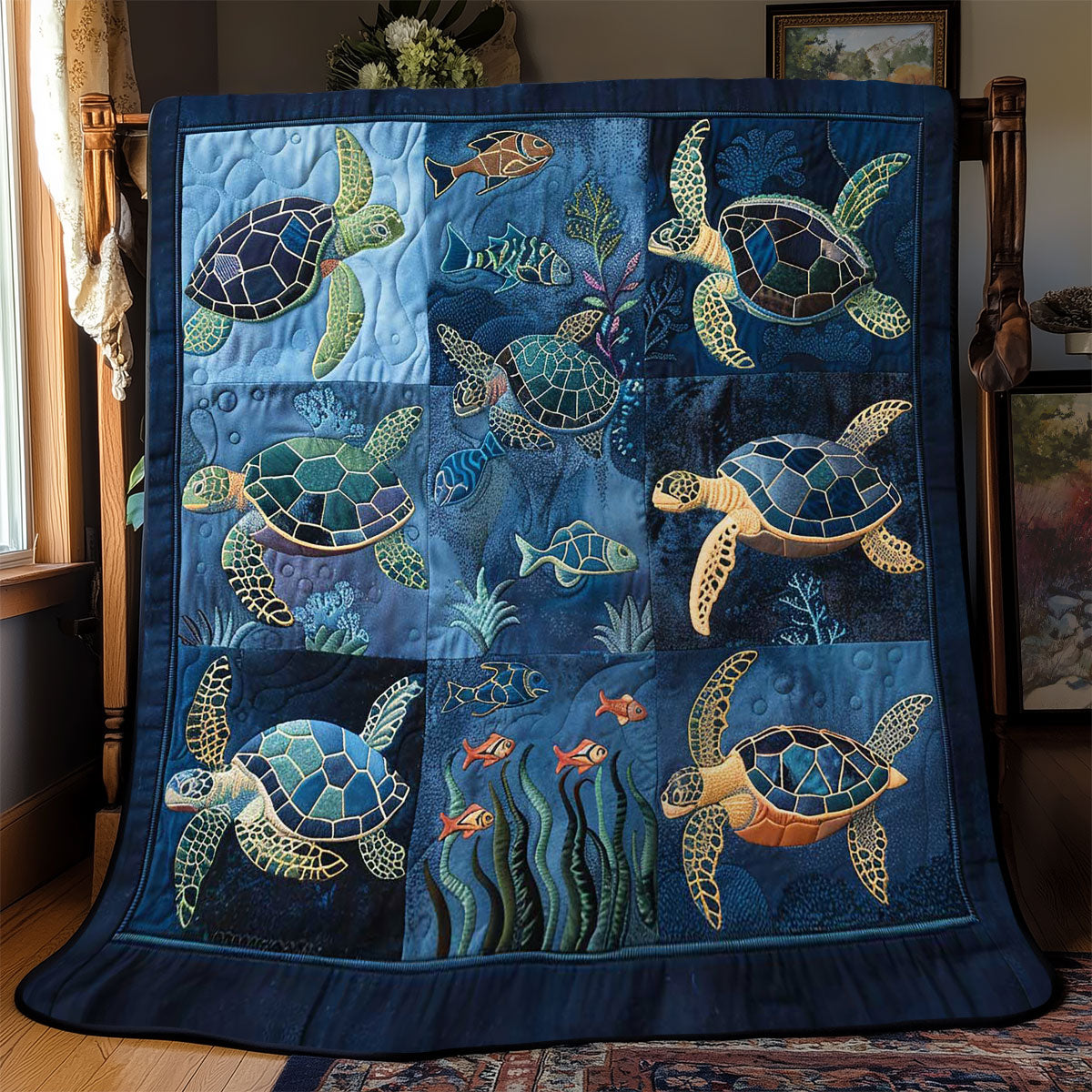 Turtle's Oceanic Oasis WN2408133CL Quilt