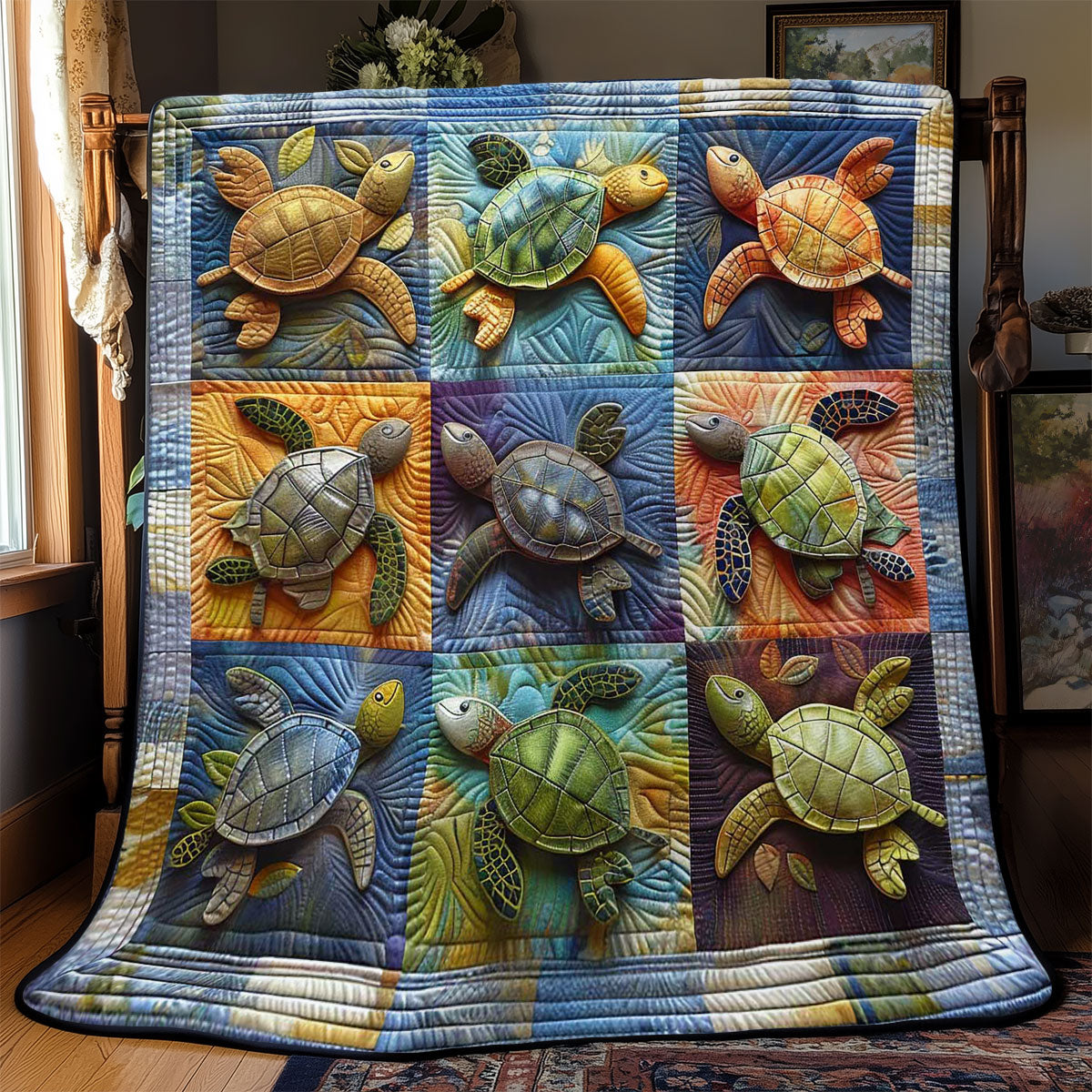 Turtles' Gentle Journey WN2408057CL Quilt