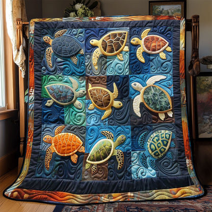 Turtles' Peaceful Sea WN2408069CL Quilt