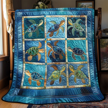 Turtles' Slow Journey WN2408070CL Quilt