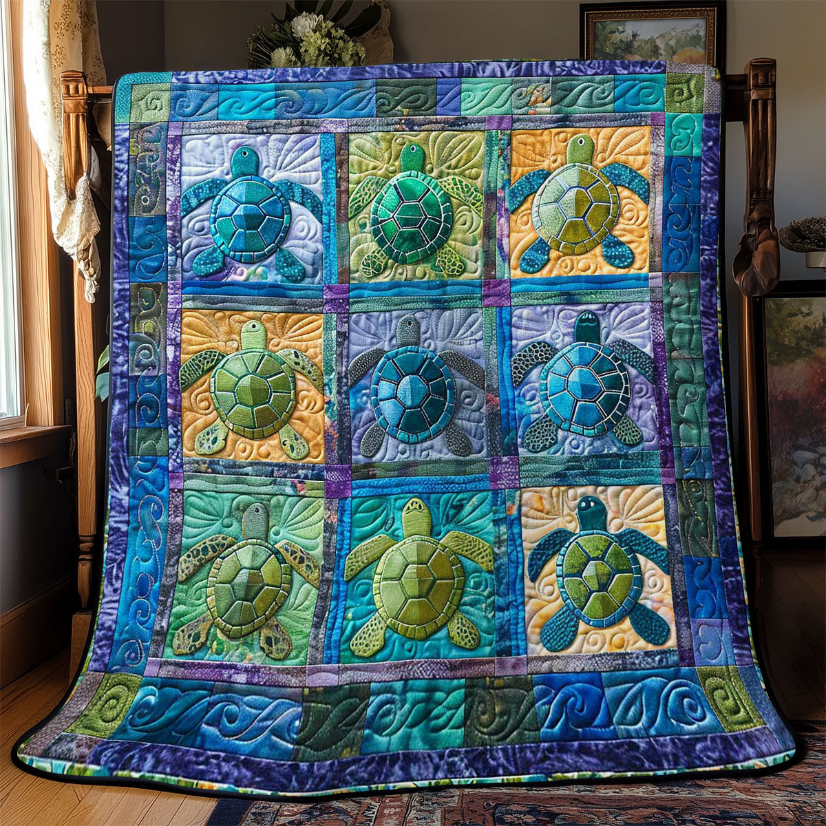 Turtles' Tropical Paradise WN2408059CL Quilt