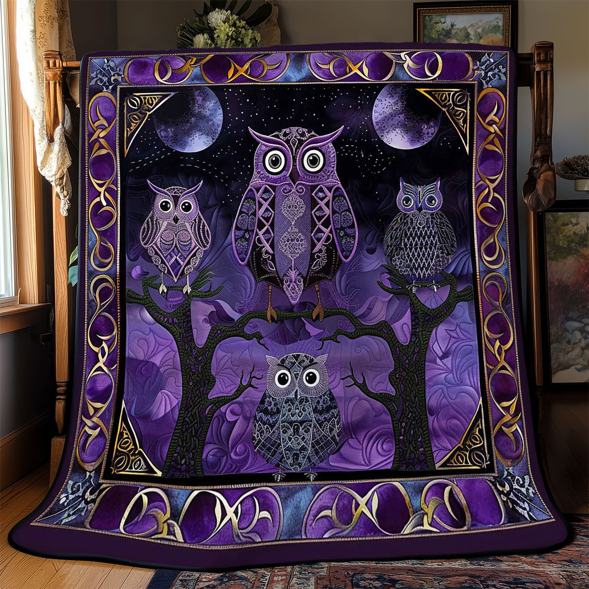 Twilight Owl's Call WN2408154CL Quilt