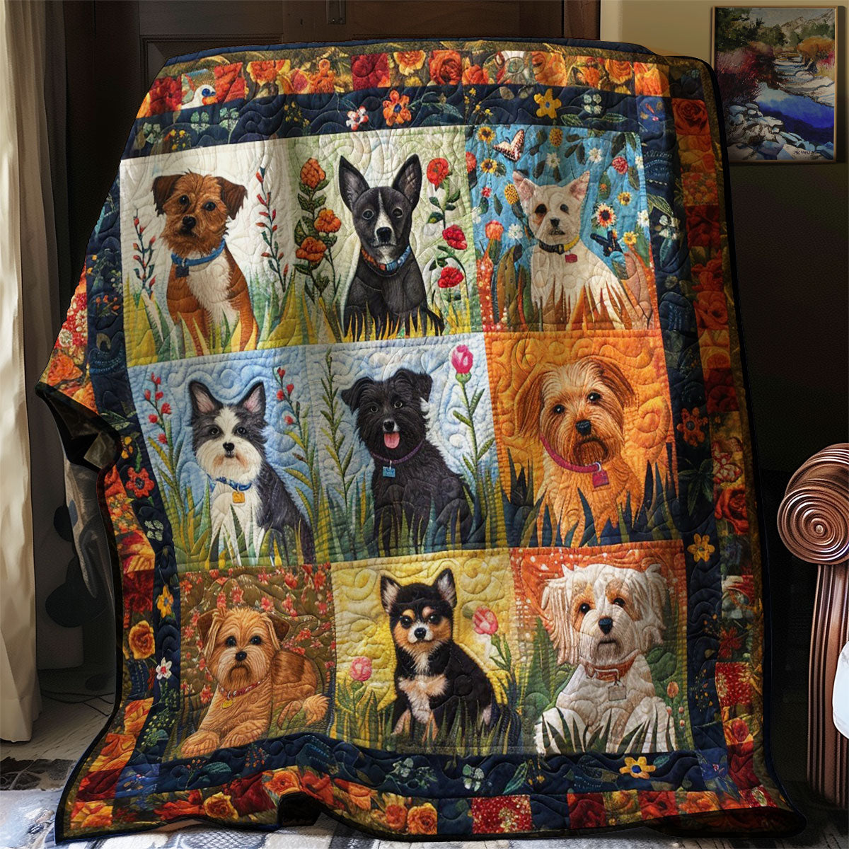 Type Of Dogs WM1008083CL Quilt