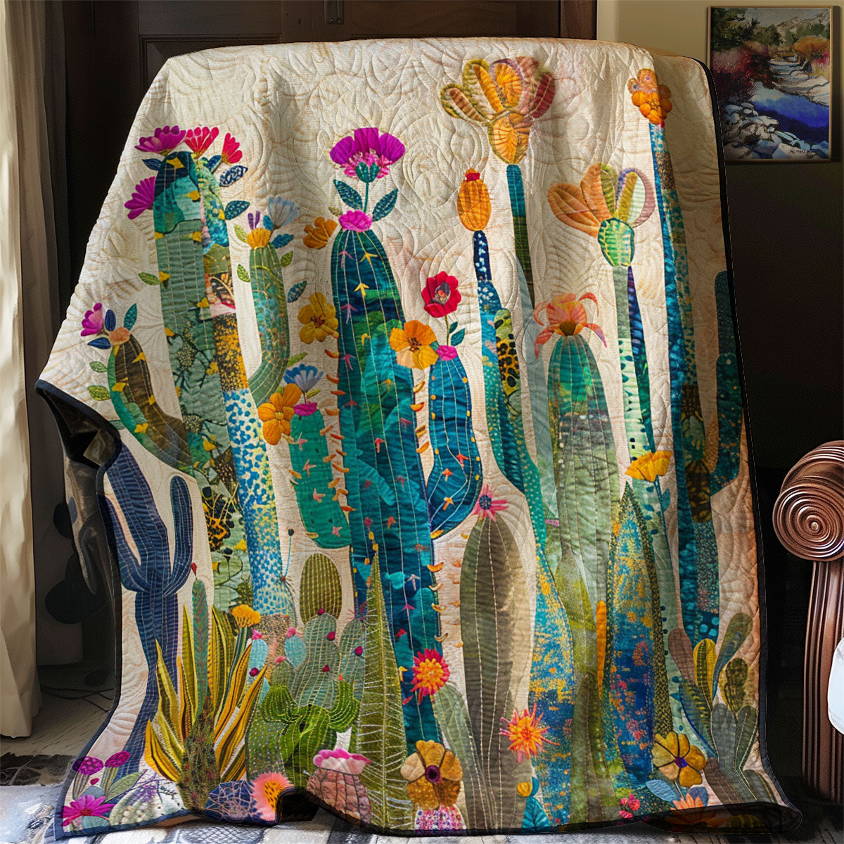 Vibrant Cactus WM2008015CL Quilt