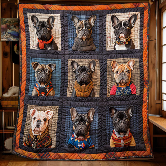 Vintage French Bulldog SR2008057CL Quilt