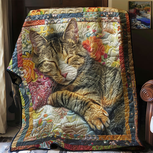 Vintage Sleeping Cat WM2808008CL Quilt