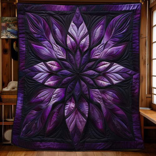 Violet Purple Flower SR1608017CL Quilt