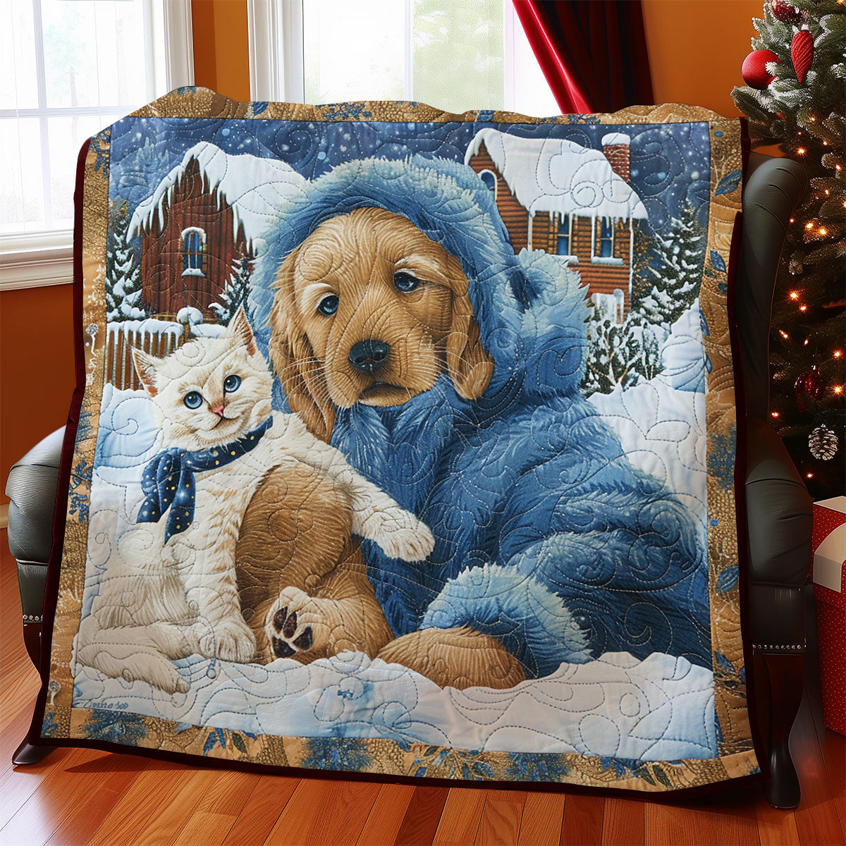 Winter Cat And Dog SR2308042CL Quilt