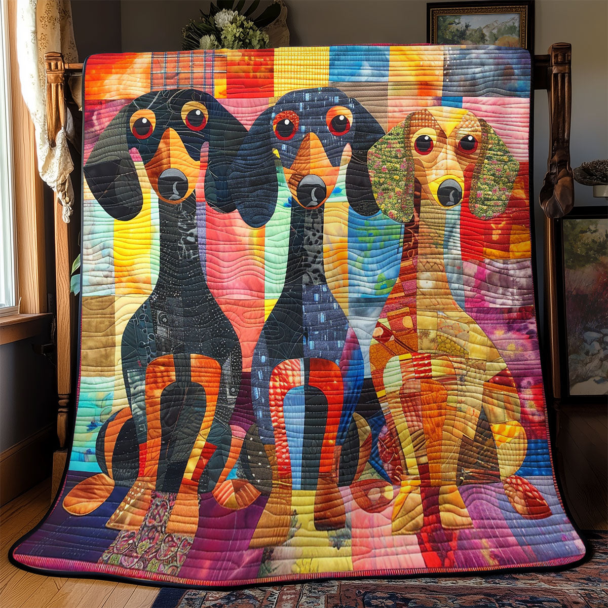 Warm Dachshund WN2208052CL Quilt