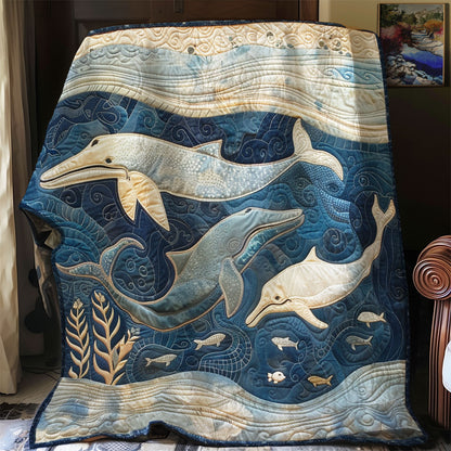 Whale Family SR1408002CL Quilt