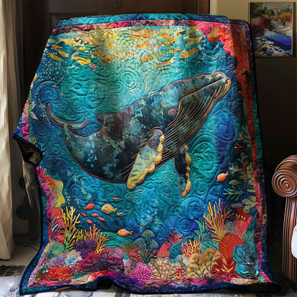 Whales' Celestial Waters WN1408023CL Quilt