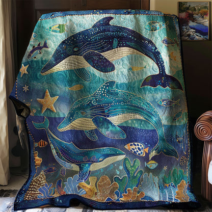 Whales' Echoes WN1408007CL Quilt