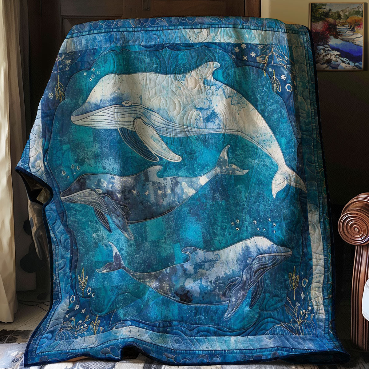 Whales' Horizon WN1408002CL Quilt