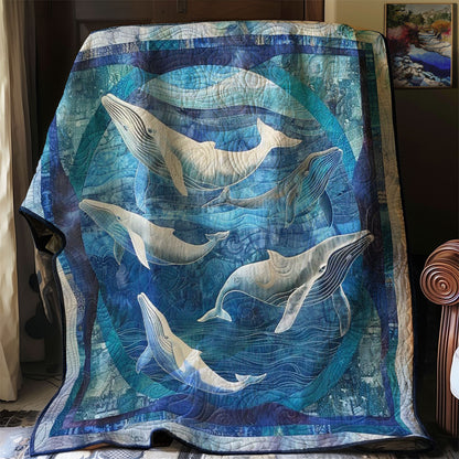 Whales' Tides WN1408010CL Quilt