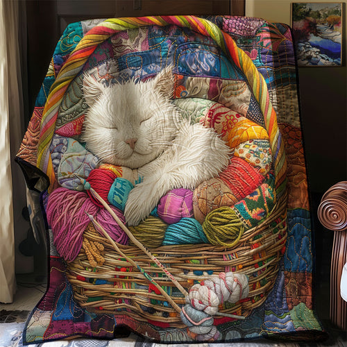 Whimsical Cat Sleeping WM2808021CL Quilt