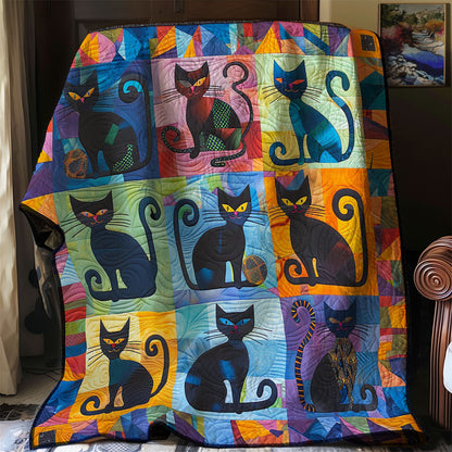 Whimsical Cat WM0909026CL Quilt