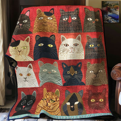 Whimsical Cat WN0909083CL Quilt