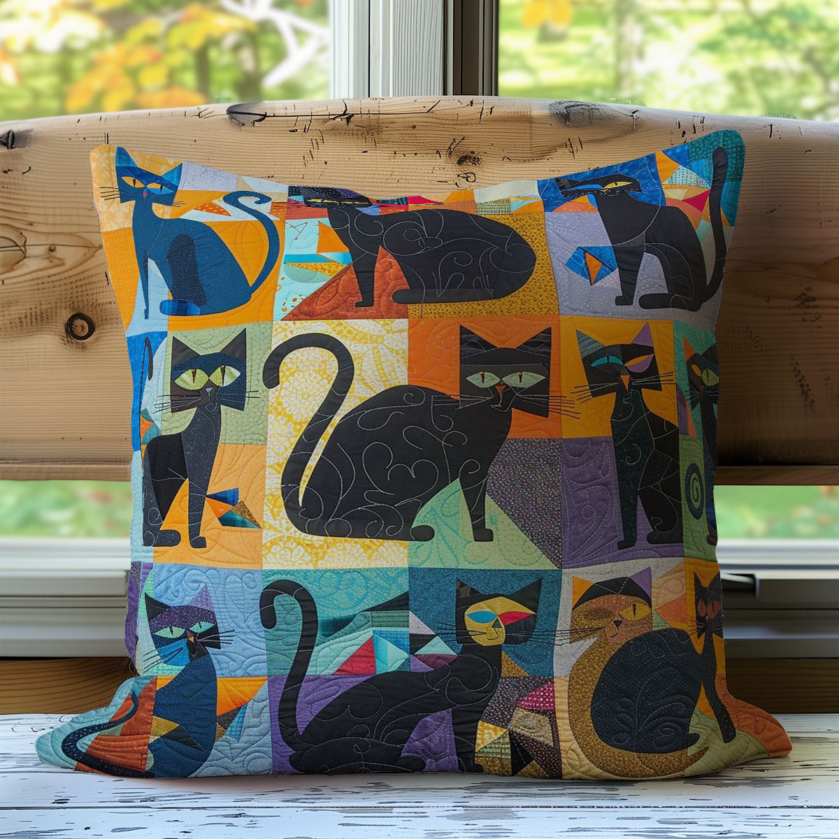 Whimsical Cats WM0508128CL Quilt Pillow Case