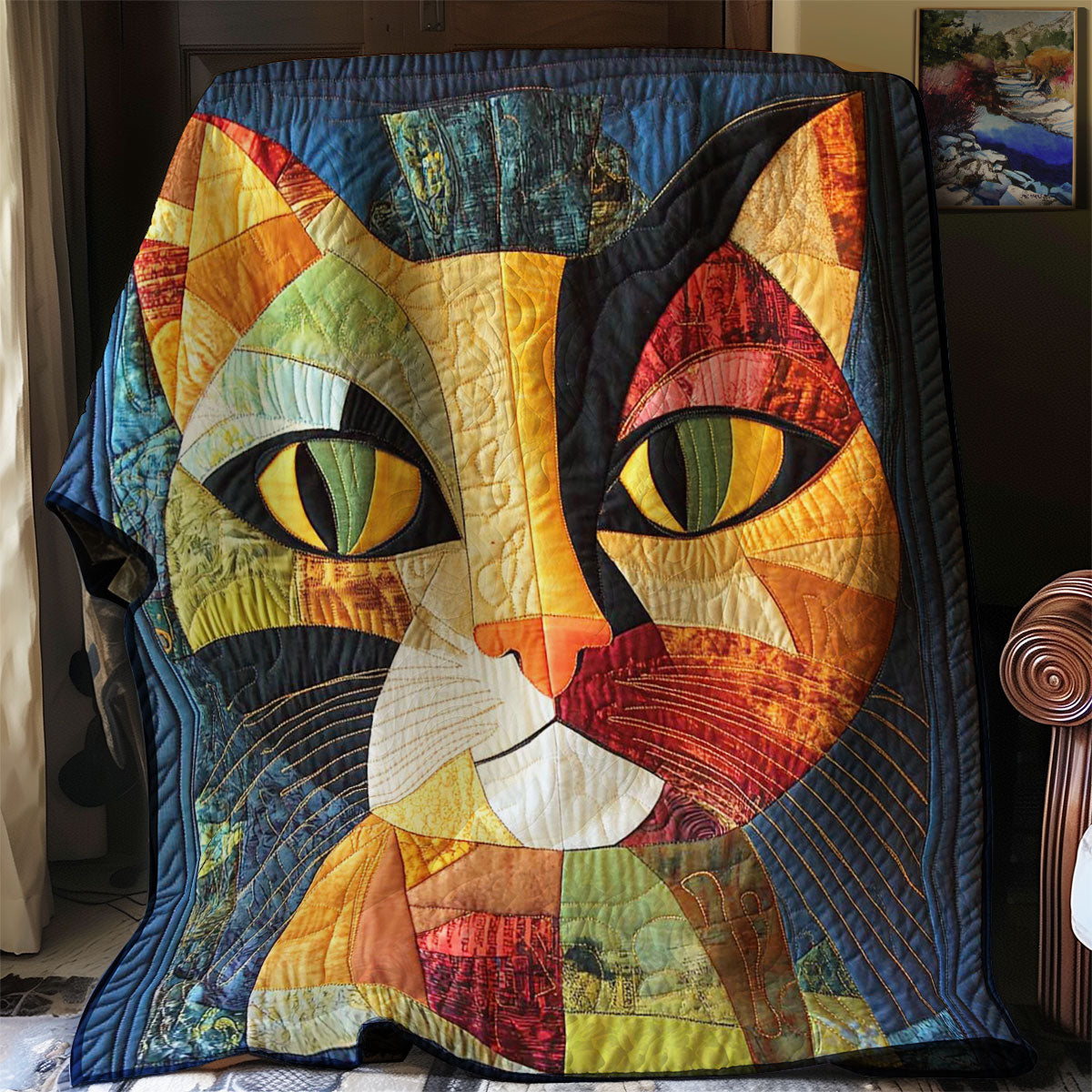 Whiskers in Wonderland Quilted Blanket NCU0DK1512