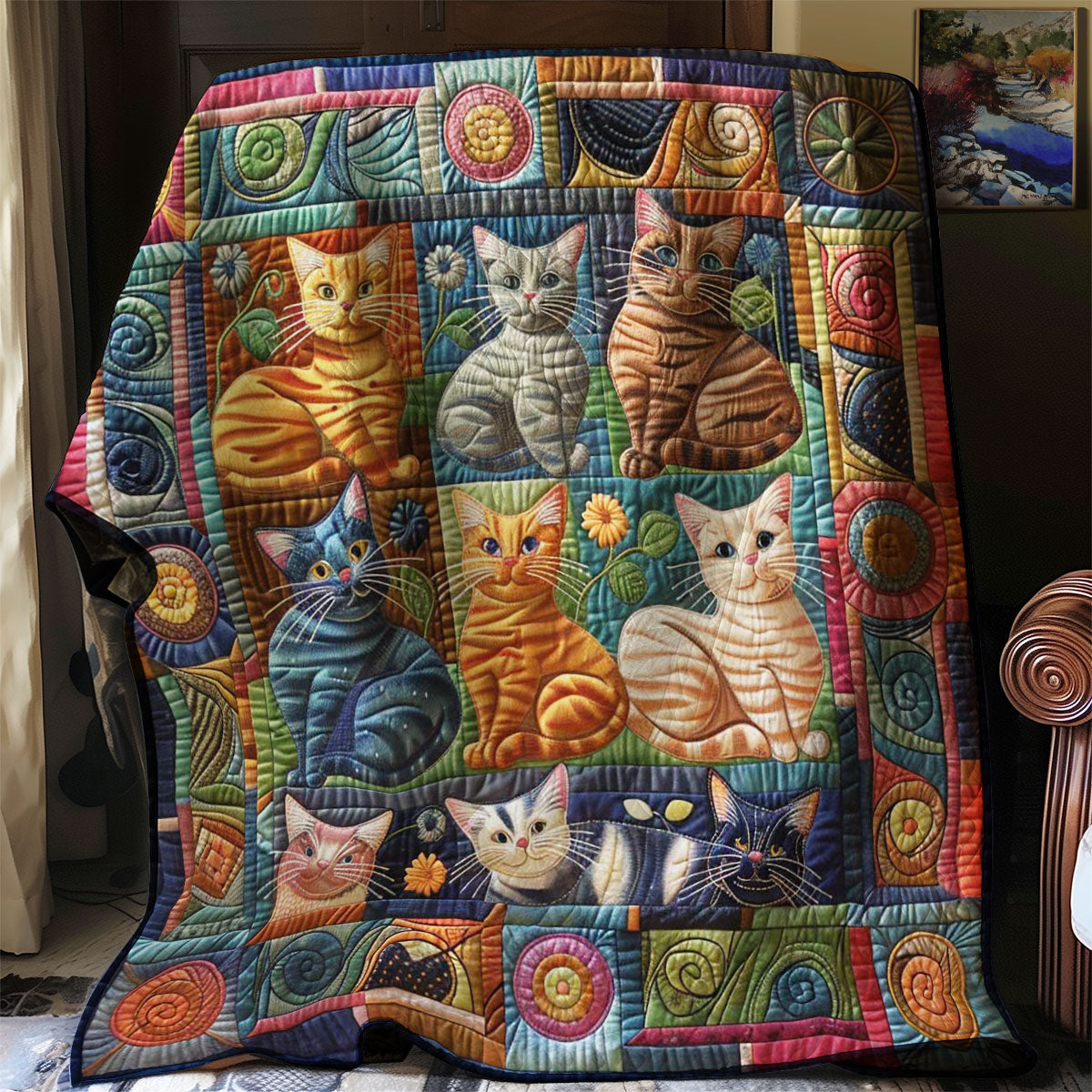 Whisker Wonders WN0908064CL Quilt