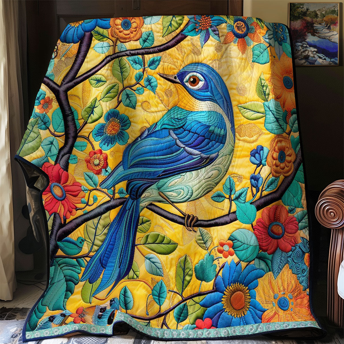 Whispering Bluebird WN0509030CL Quilt