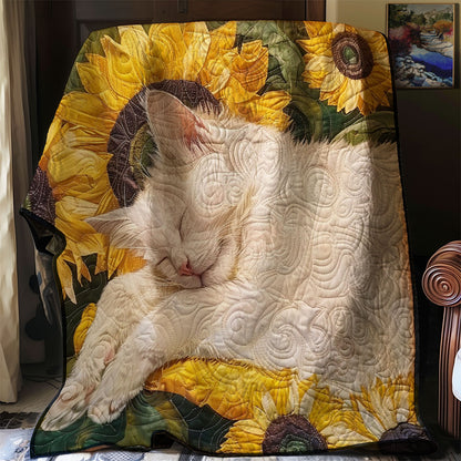 White Cat Sleeping WM1308018CL Quilt