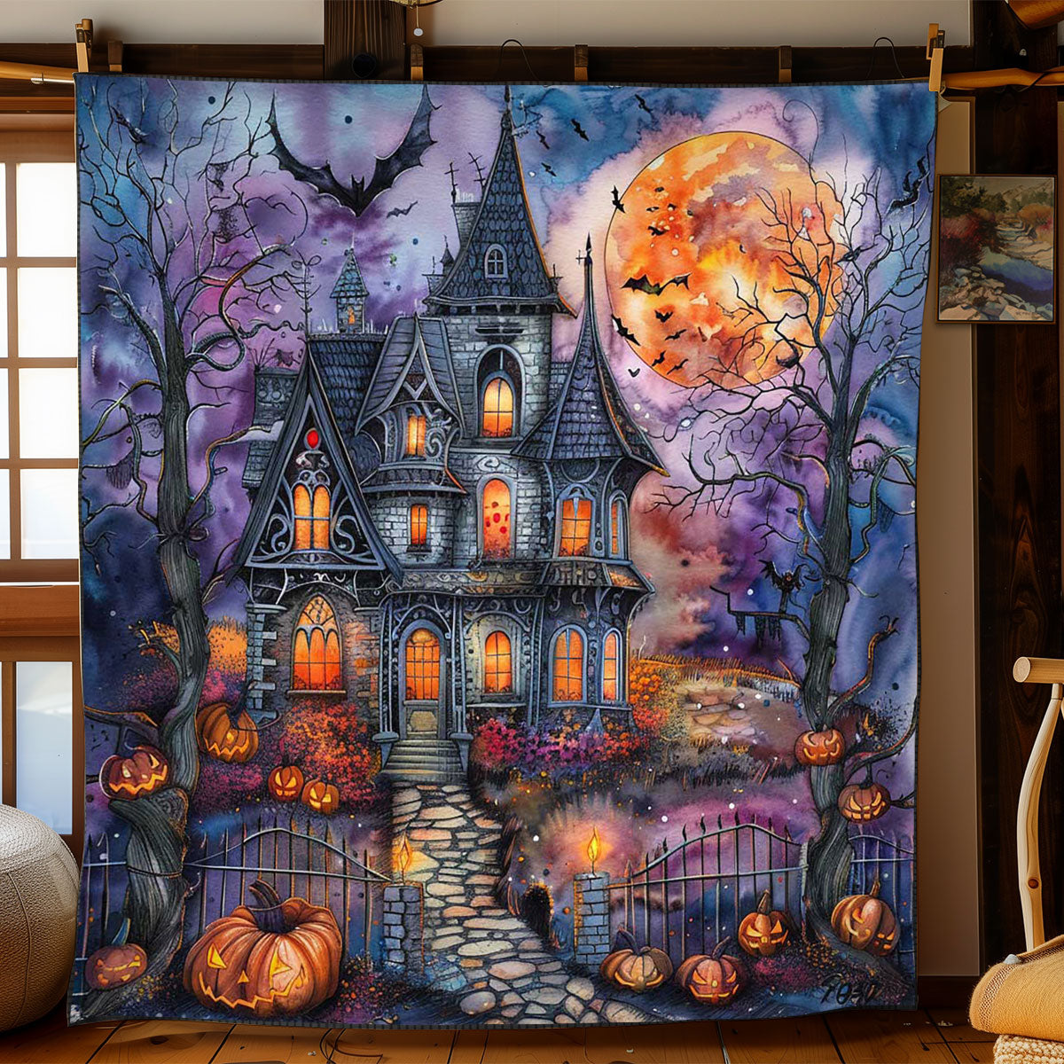 Wicked Castle Of Wraiths WN1908095CL Quilt