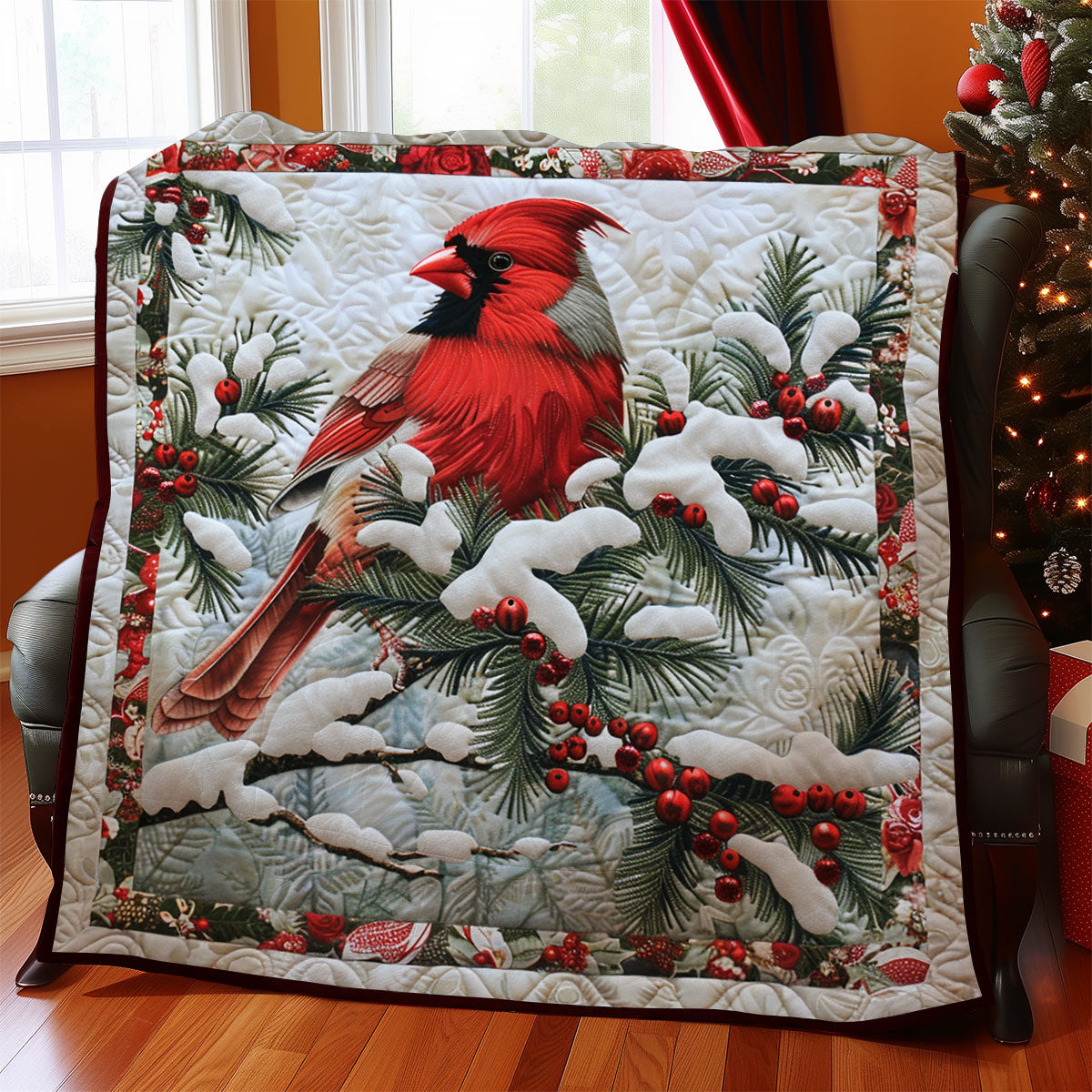 Winter Cardinal SR1908047CL Quilt