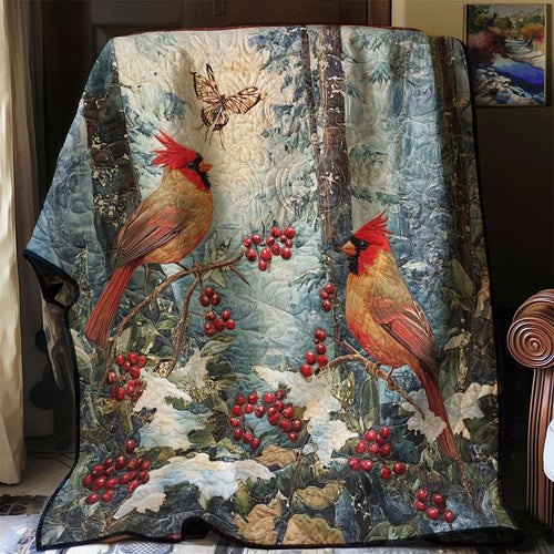 Winter Cardinals WM0308013CL Quilt