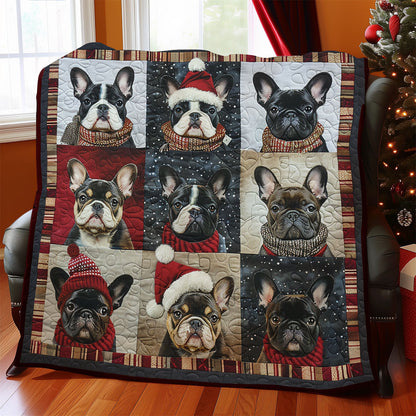 Winter French Bulldog SR2008039CL Quilt