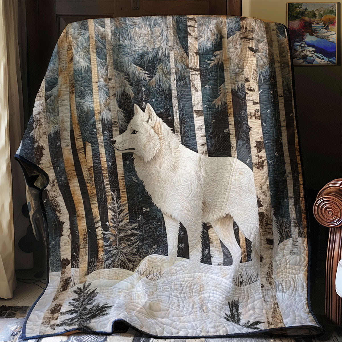 Winter Wolf WM0208049CL Quilt