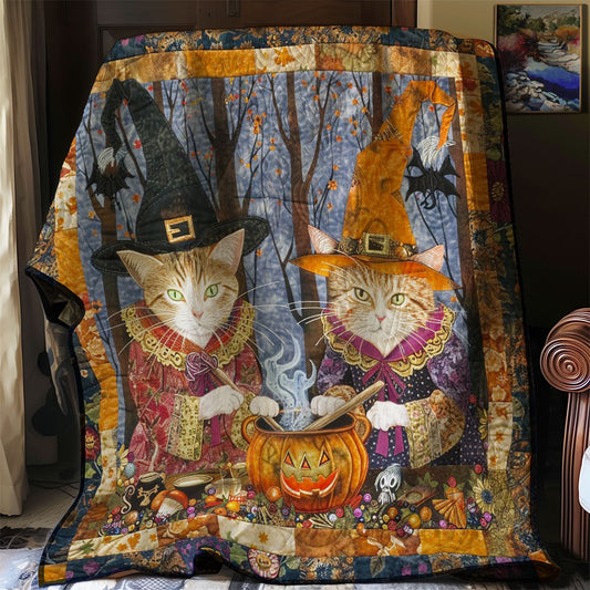 Witch Cat Dinner WM1408007CL Quilt