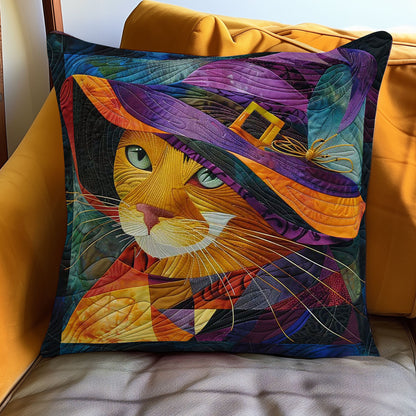 Witch Hat Cat WN3007098CL Quilt Pillow Case