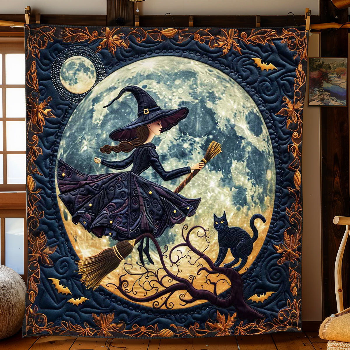 Witch's Haunted Moon WN1908084CL Quilt