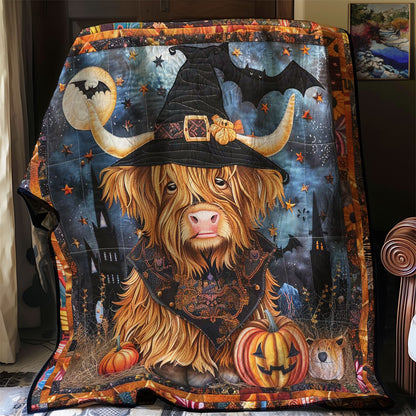 Witchy Highland Cow WN0908121CL Quilt