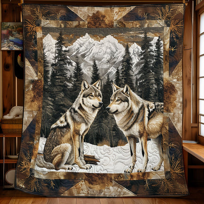 Wolves Forest Harmony SR2208008CL Quilt