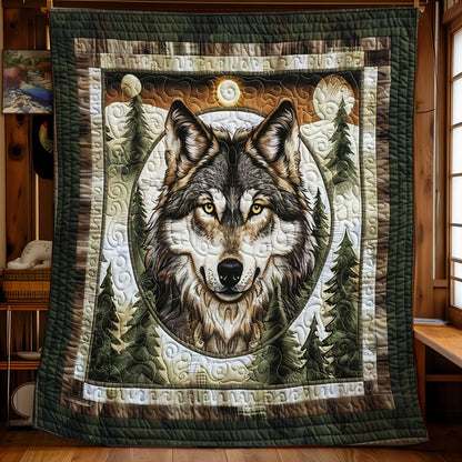 Woodland Wolf Protector SR2208028CL Quilt