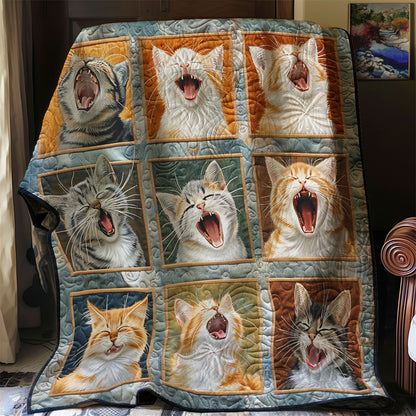 Yawning Kitty Corner WN1408112CL Quilt