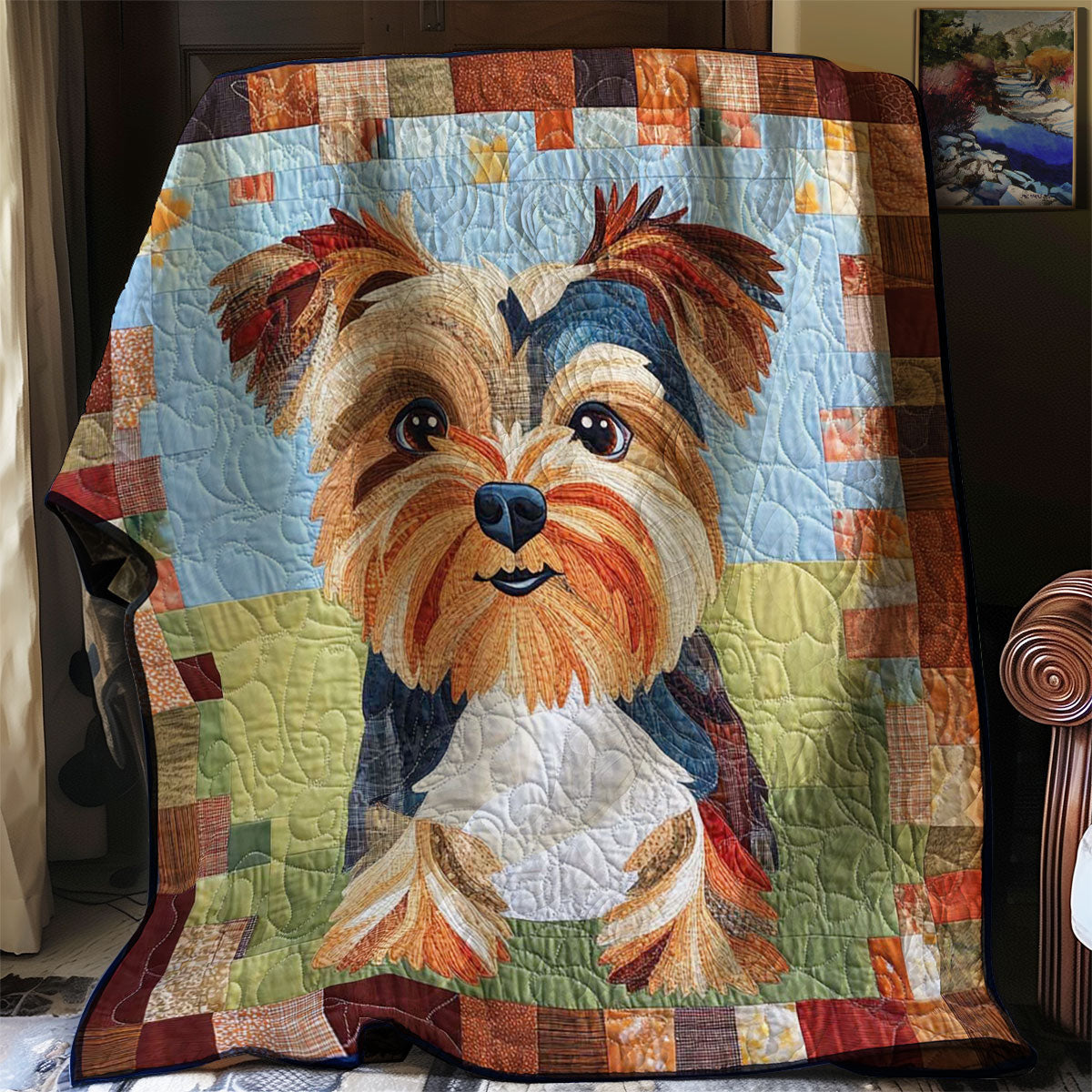 Yorkshire Terrier Funny WN0608055CL Quilt