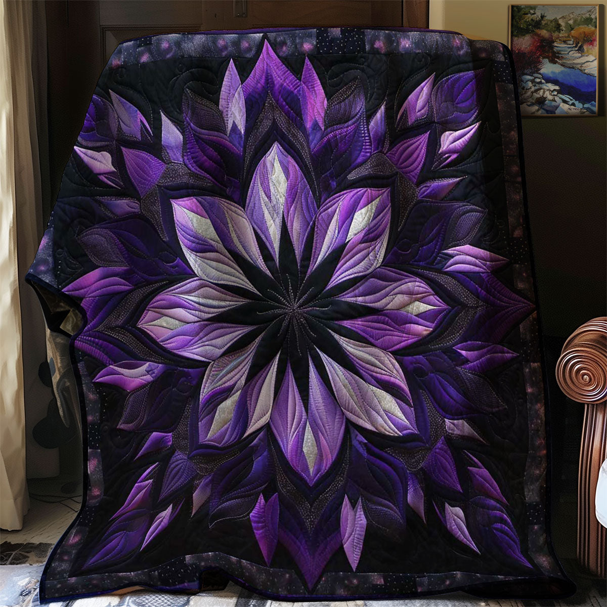 Flower Purple WN1408060CL Quilt