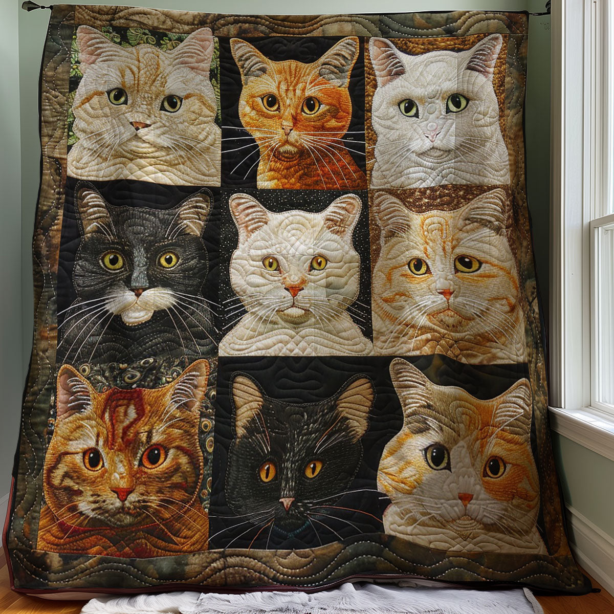 Artistic Cats WM2607001CL Quilt